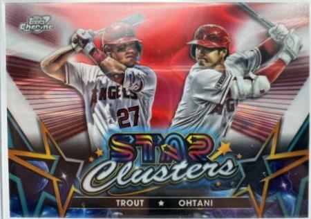 Shohei Ohtani, Mike Trout [Red Flare] #SC-3