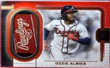 Ozzie Albies [Rawlings Logo Red] #DHC-OA