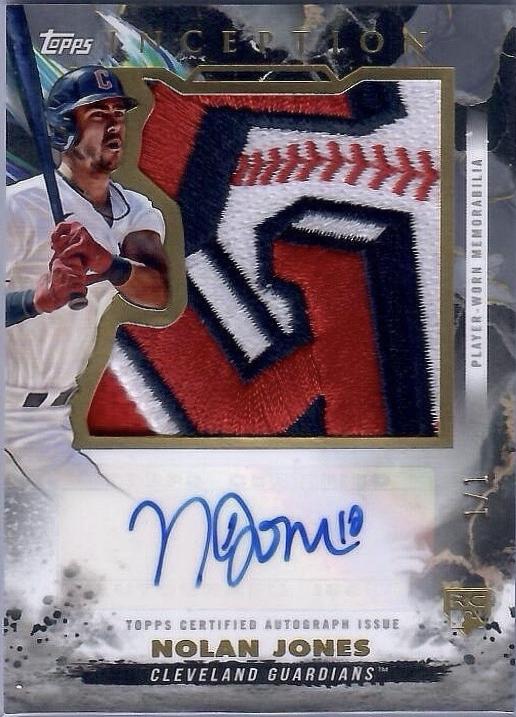 Nolan Jones [Inception Team Logo Patch] #IAJP-NJ