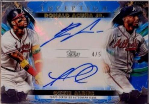 Ozzie Albies, Ronald Acuna Jr. [Blue] #IDA-AA