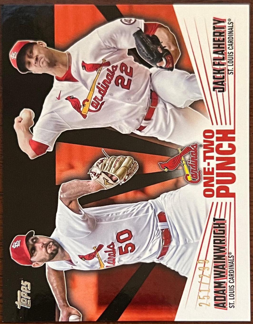 Adam Wainwright, Jack Flaherty [Black] #12P-5