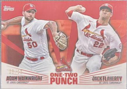 Adam Wainwright, Jack Flaherty [Red] #12P-5