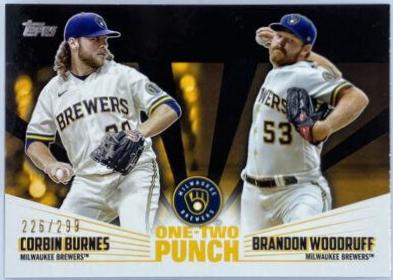 Brandon Woodruff, Corbin Burnes [Black] #12P-2