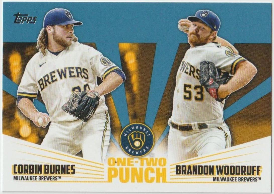 Brandon Woodruff, Corbin Burnes [Blue] #12P-2