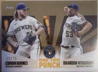 Brandon Woodruff, Corbin Burnes [Gold] #12P-2