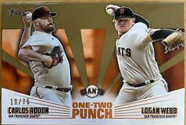 Carlos Rodon, Logan Webb [Gold] #12P-11
