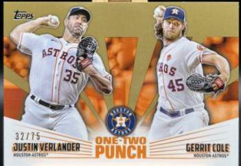 Gerrit Cole, Justin Verlander [Gold] #12P-18