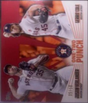 Gerrit Cole, Justin Verlander [Red] #12P-18