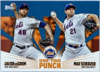 Jacob deGrom, Max Scherzer [Blue] #12P-15