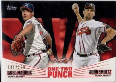 John Smoltz, Greg Maddux [Black] #12P-20
