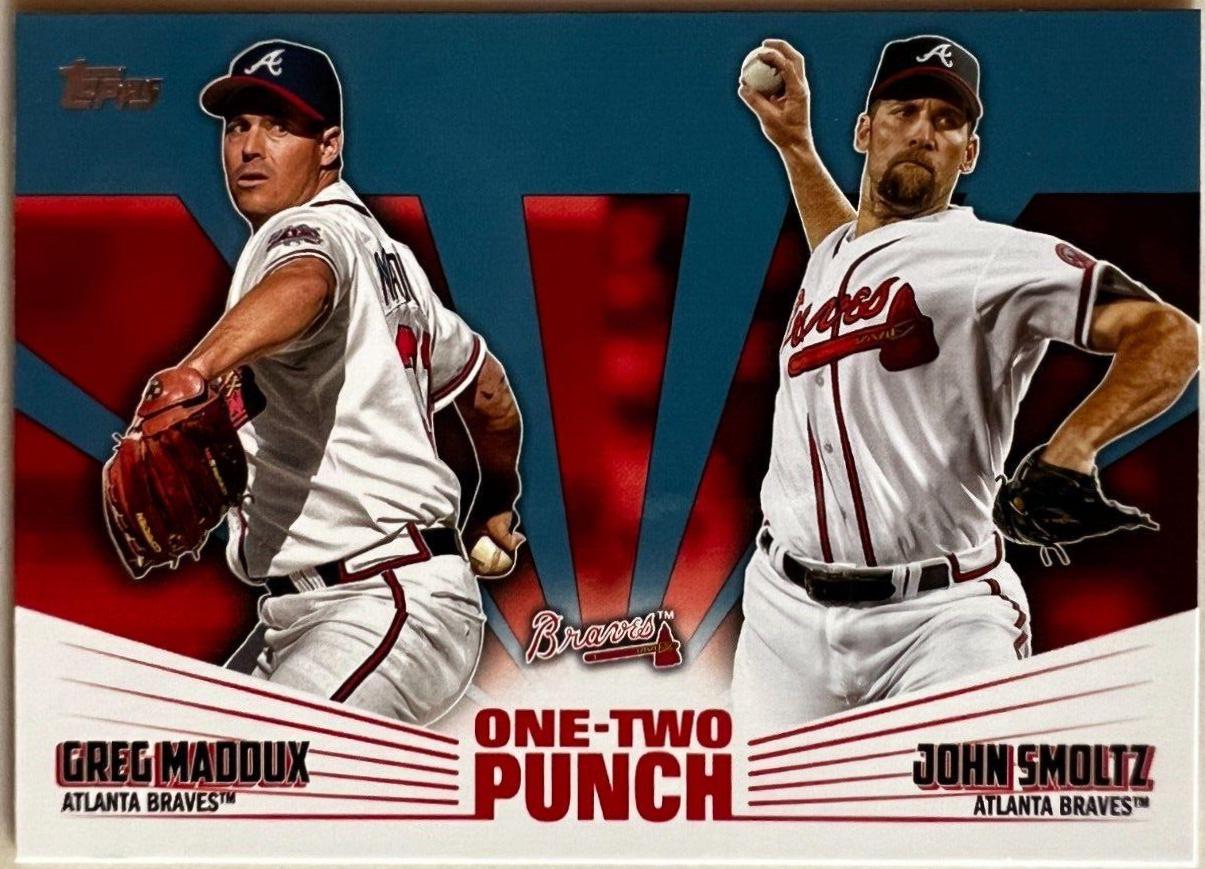 John Smoltz, Greg Maddux [Blue] #12P-20