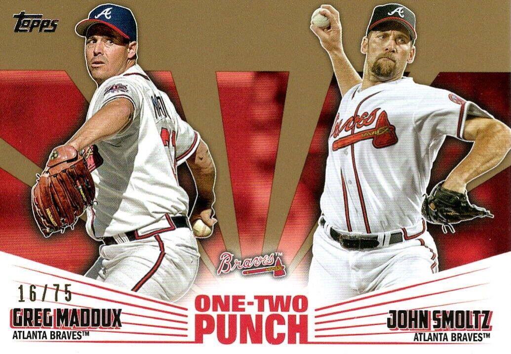 John Smoltz, Greg Maddux [Gold] #12P-20