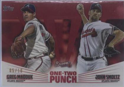 John Smoltz, Greg Maddux [Red] #12P-20