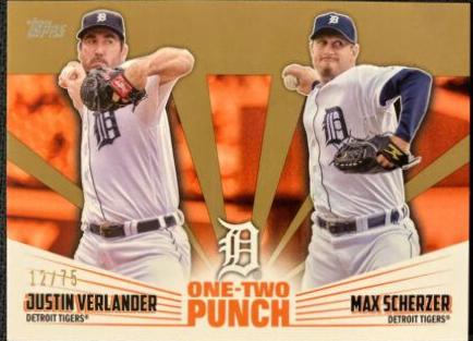 Justin Verlander, Max Scherzer [Gold] #12P-17