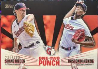 Shane Bieber, Triston McKenzie [Black] #12P-13