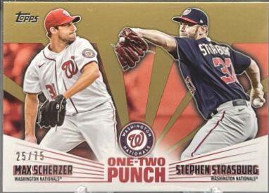 Stephen Strasburg, Max Scherzer [Gold] #12P-16