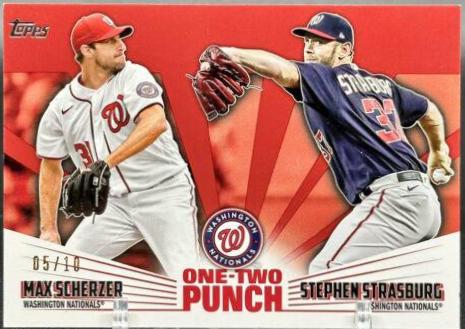 Stephen Strasburg, Max Scherzer [Red] #12P-16