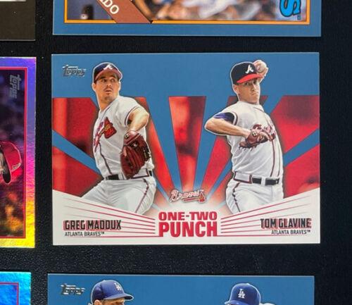 Tom Glavine, Greg Maddux [Blue] #12P-1