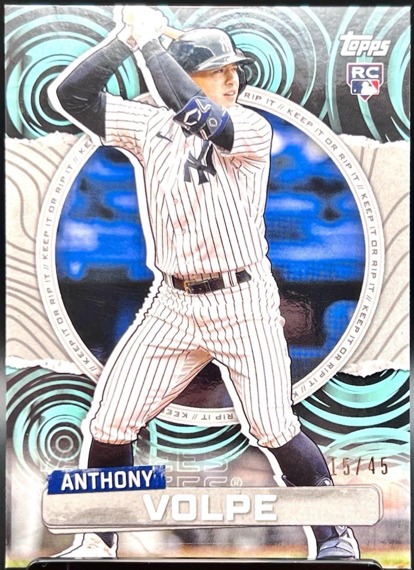 Anthony Volpe [Aqua Black Ripples] #11