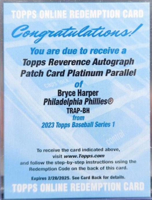 Bryce Harper [Platinum] #TRAP-BH