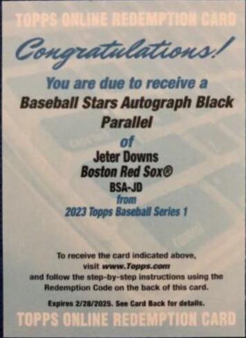 Jeter Downs [Black] #BSA-JD