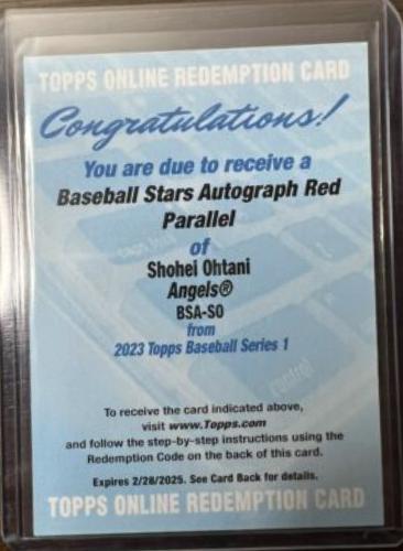Shohei Ohtani [Red] #BSA-SO