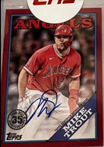 Mike Trout [Red] #88BA-MT