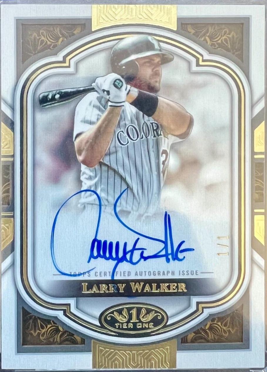 Larry Walker [Gold Ink] #NLA-LW