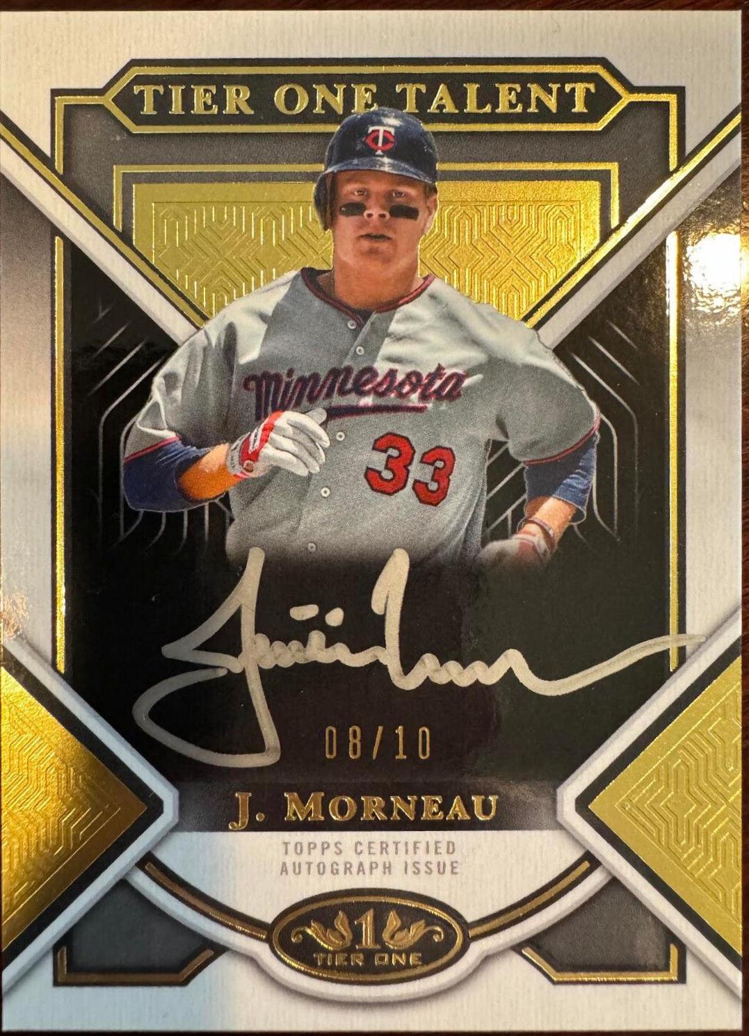 Justin Morneau [Silver Ink] #T1TA-JMO