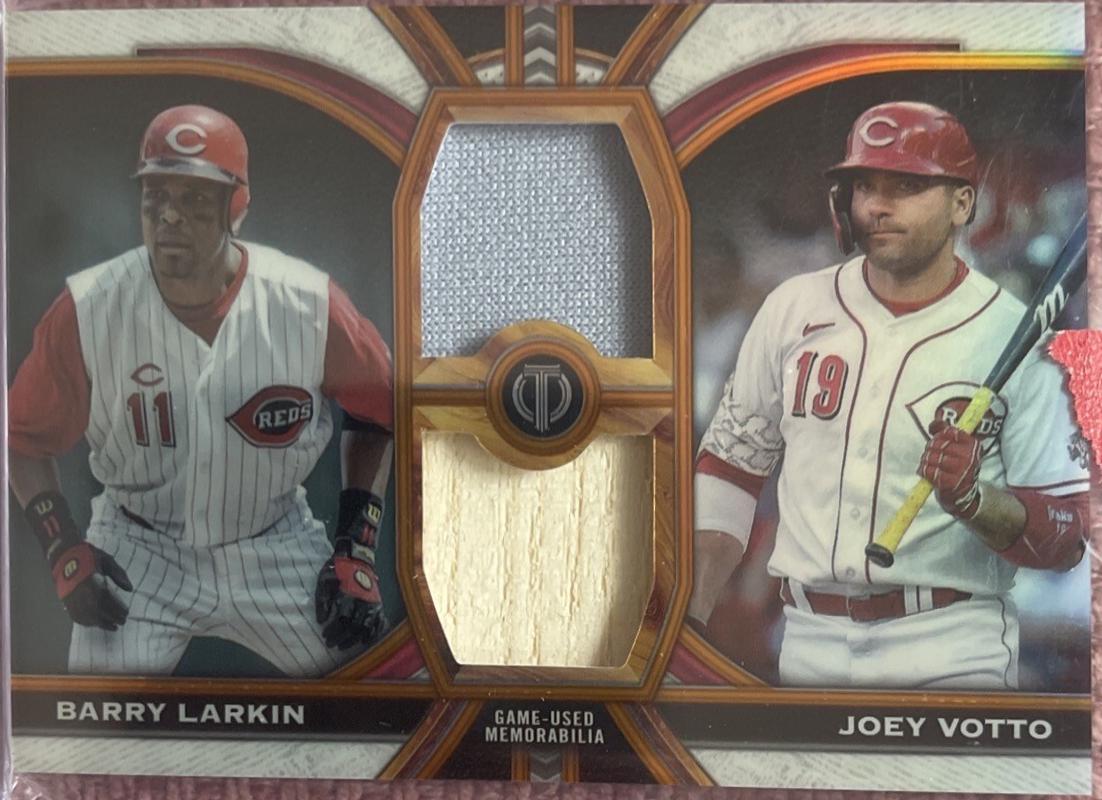 Joey Votto, Barry Larkin [Orange] #DR-LV