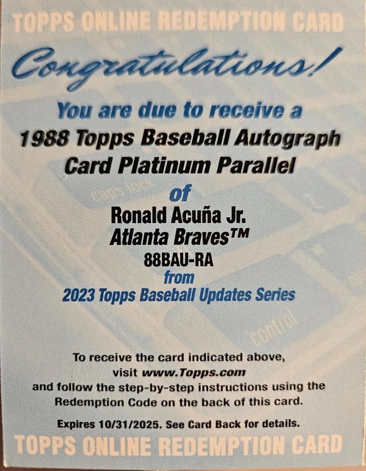 Ronald Acuna Jr. [Platinum] #88BAU-RA