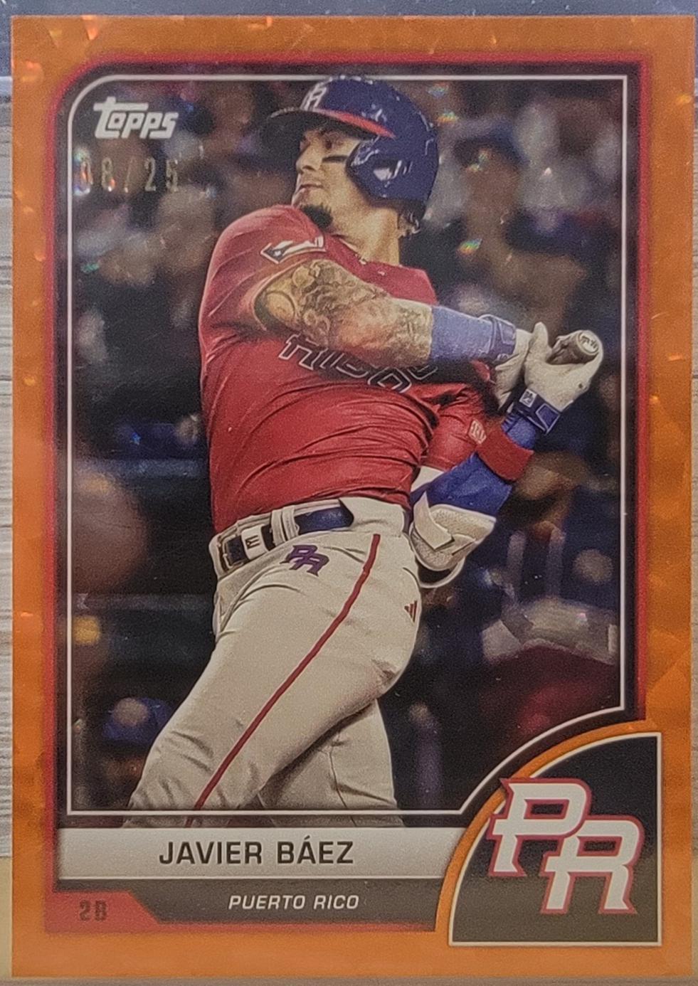 Javier Baez [SP Variation Orange Cracked Ice] #56