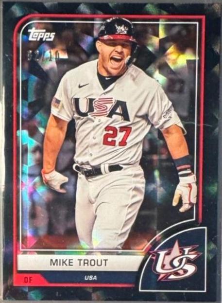 Mike Trout [Black Difractor] #1