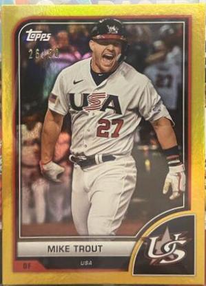 Mike Trout [SP Variation Gold Rainbow] #1