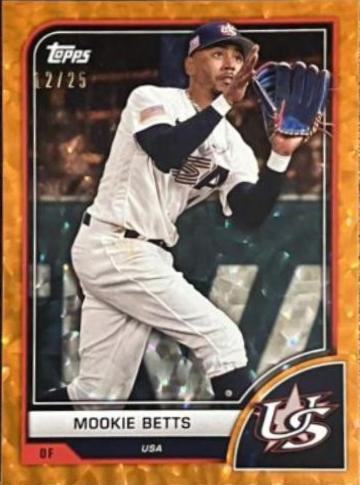 Mookie Betts [SP Variation Orange Cracked Ice] #33
