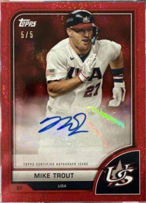 Mike Trout [Red Hot] #AV-MT