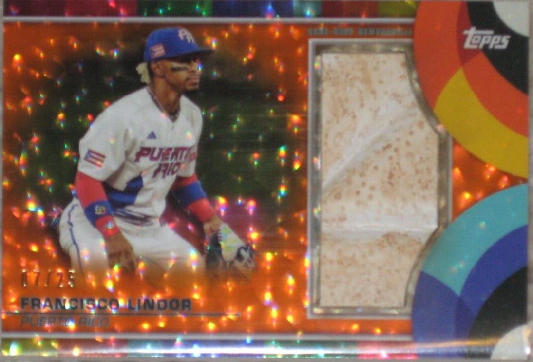 Francisco Lindor [Orange Cracked Ice] #BRC-FL