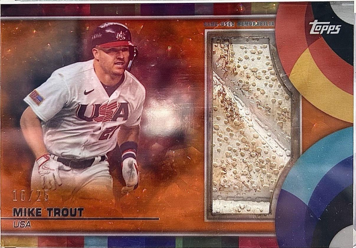 Mike Trout [Orange Cracked Ice] #BRC-MT