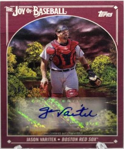 Jason Varitek [Autograph Alizarin Crimson] #55