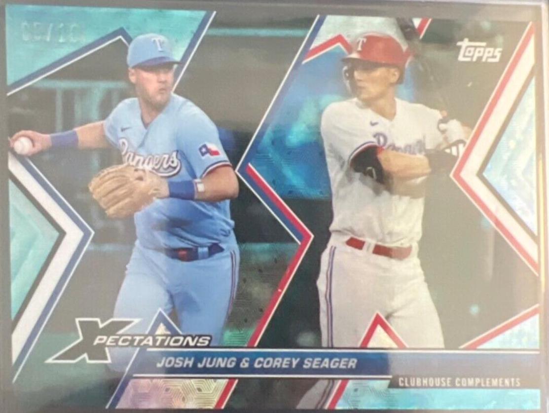Josh Jung, Corey Seager [Cyber Cyan] #65