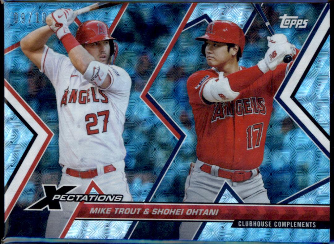Mike Trout, Shohei Ohtani [Cyber Cyan] #57