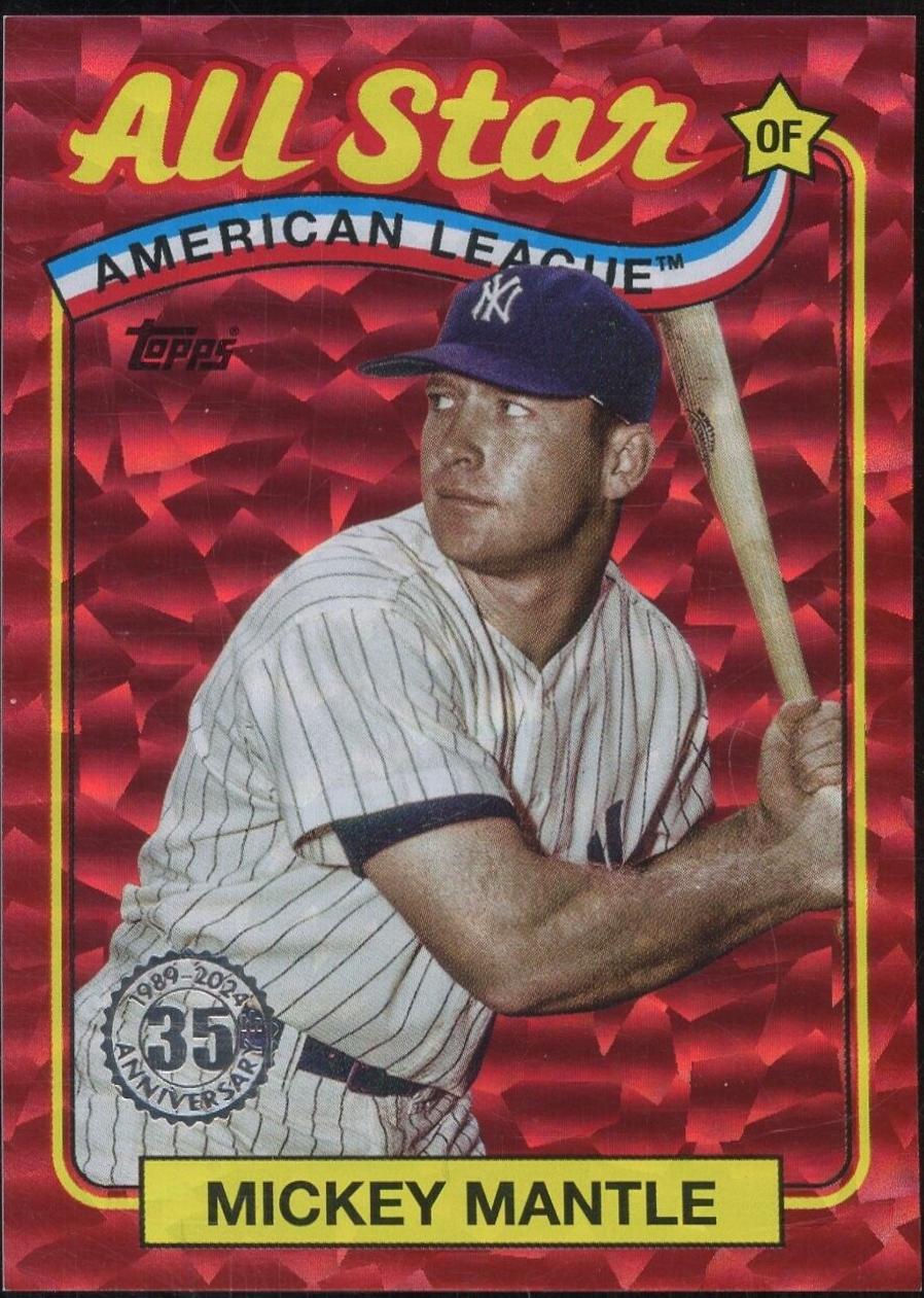 Mickey Mantle [Red] #89B2-21
