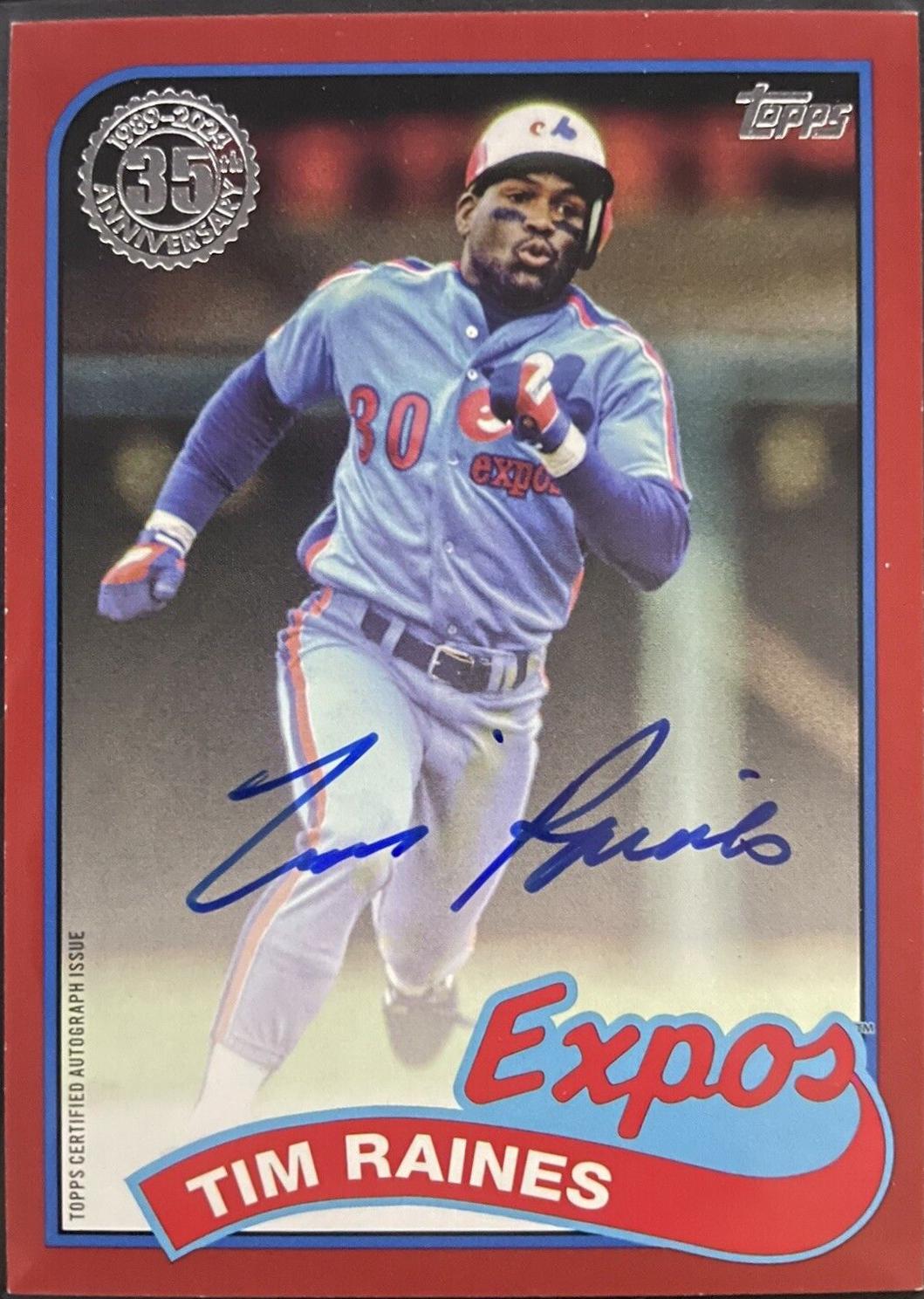 Tim Raines [Red] #89BA-TR