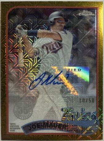 Joe Mauer [Gold Mojo Refractor] #2T89C-96