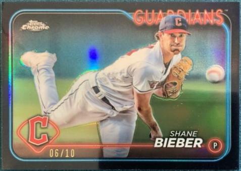 Shane Bieber [Black Refractor] #149