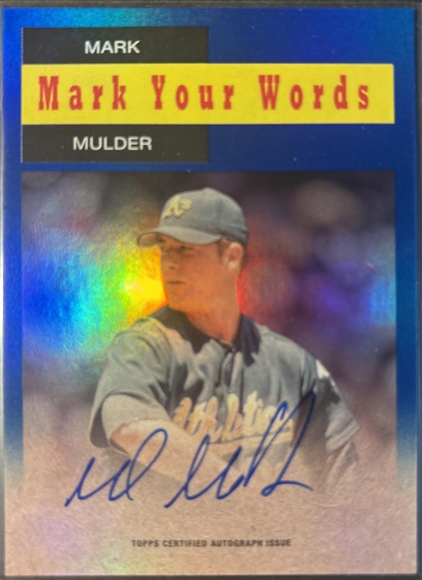 Mark Mulder [Blue Foilboard] #58WA-MM