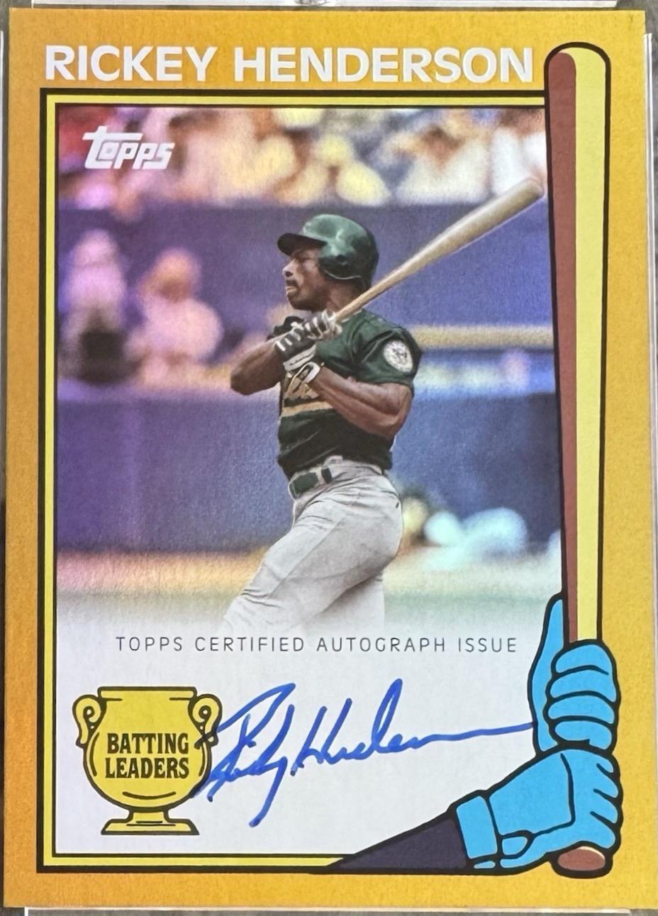 Rickey Henderson [Gold] #90BLA-RH