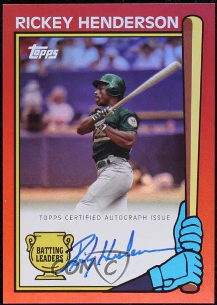 Rickey Henderson [Red] #90BLA-RH