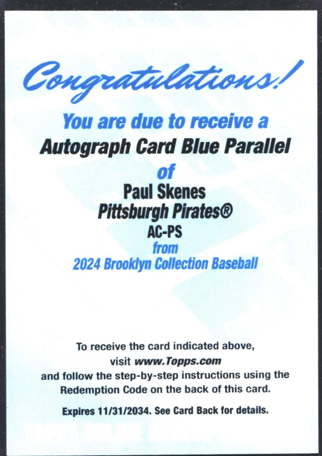 Paul Skenes #AC-PS