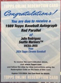 Julio Rodriguez [Red Refractor] #89CBA-JROD